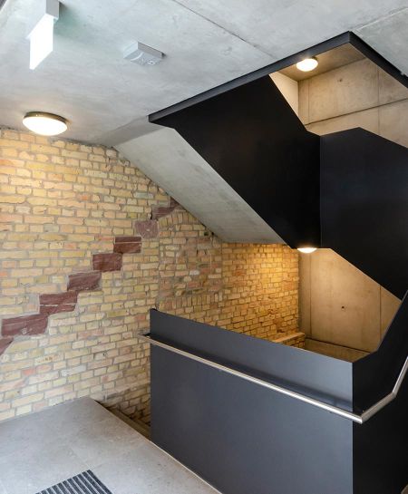 Alte Brauerei Mannheim Beleuchtung Treppenhaus